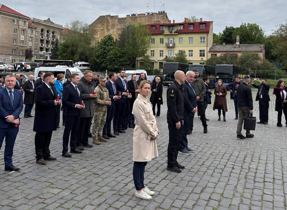 კაია კალასი და ევროპელი საგარეო საქმეთა მინისტრები ევროპის დღეს უკრაინის ქალაქ ლვოვში ჩავიდნენ