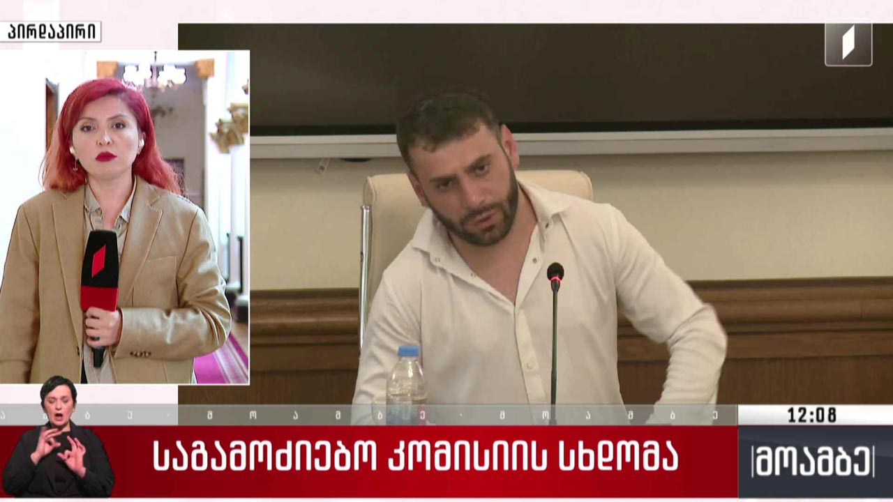 დროებით საგამოძიებო კომისიის სხდომა
