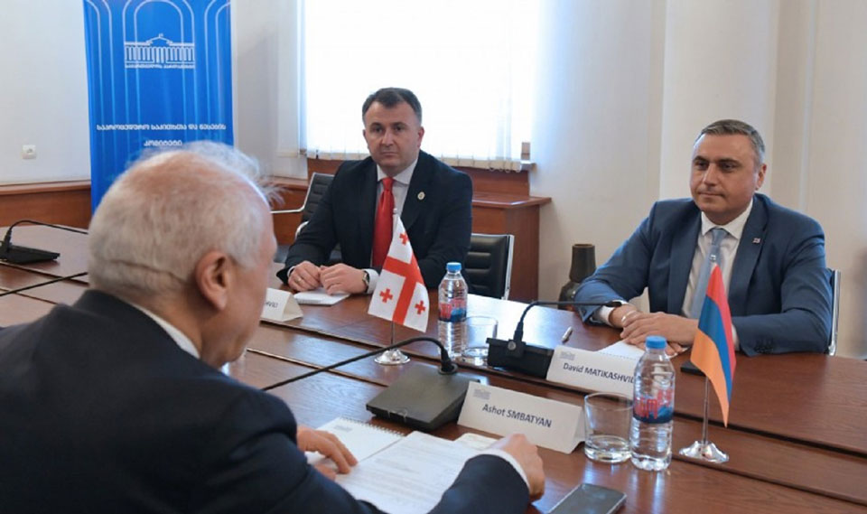 დავით მათიკაშვილი სომხეთის ელჩს შეხვდა