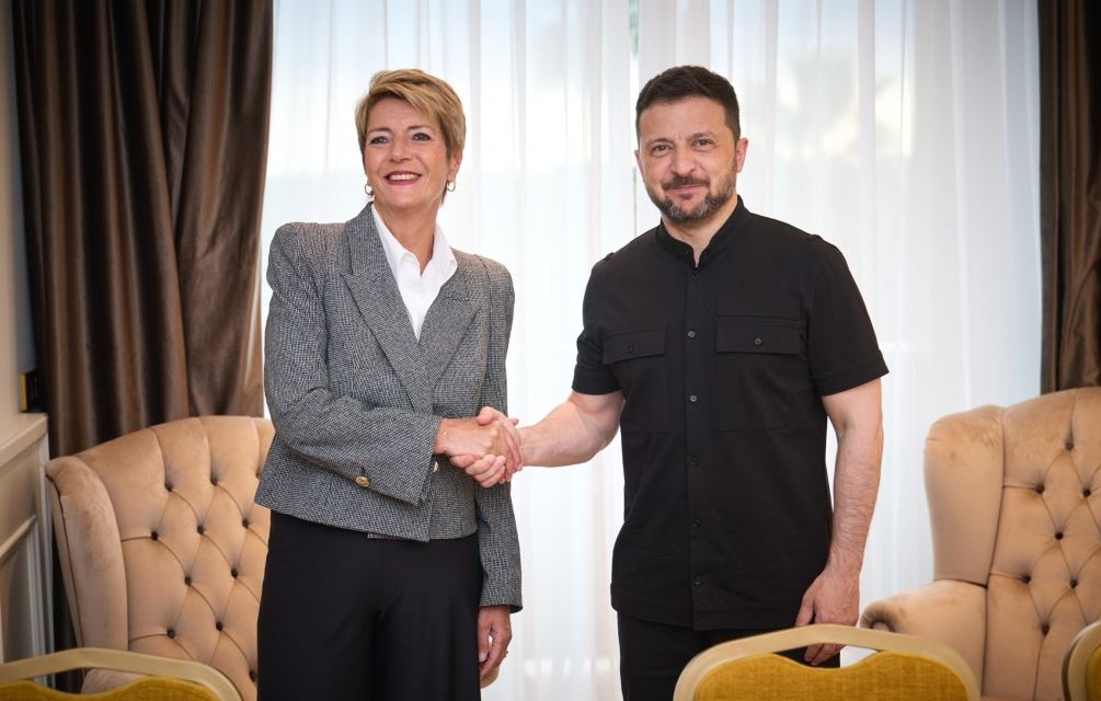 ვოლოდიმირ ზელენსკი შვეიცარიის პრეზიდენტს შეხვდა