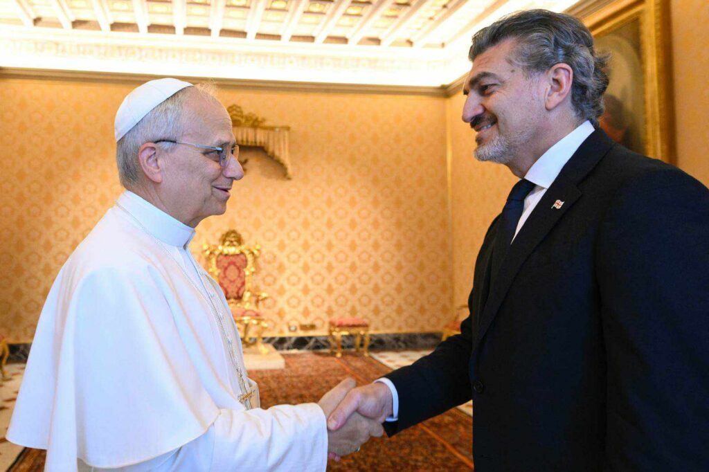 მიხეილ ყაველაშვილმა რომის პაპთან, ლეო XIV-სთან შეხვედრა გამართა