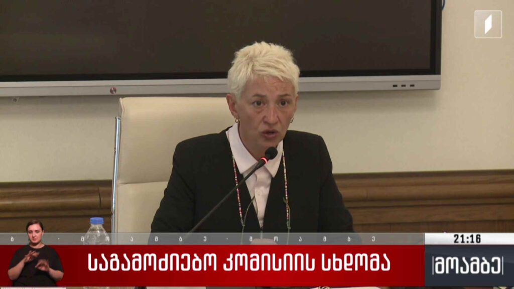 საგამოძიებო კომისიის სხდომა 