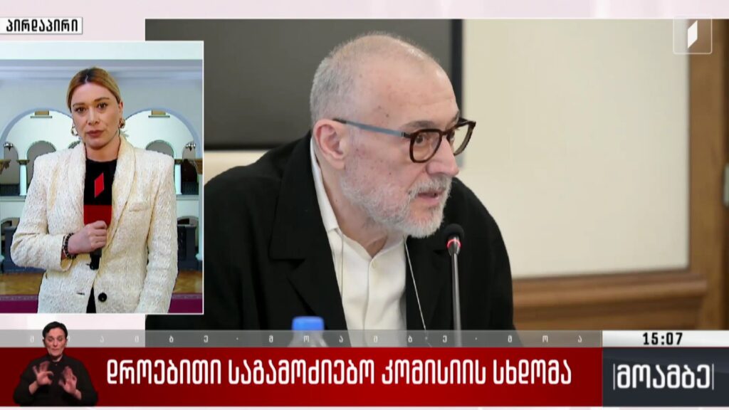 დროებითი საგამოძიებო კომისიის სხდომა