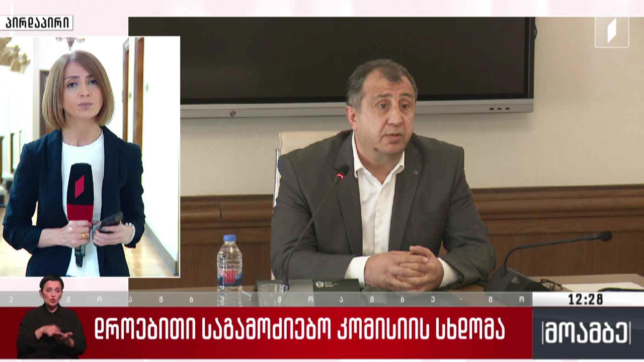 დროებითი საგამოძიებო კომისიის სხდომა