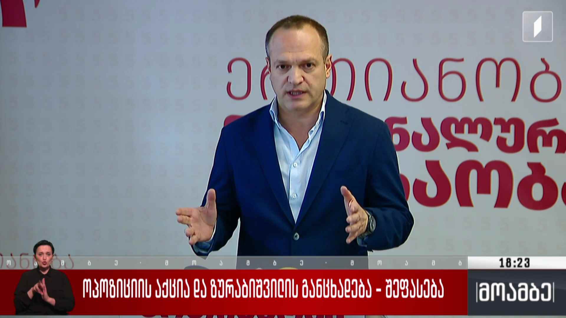 ოპოზიციის აქცია და ზურაბიშვილის განცხადება - შეფასებები