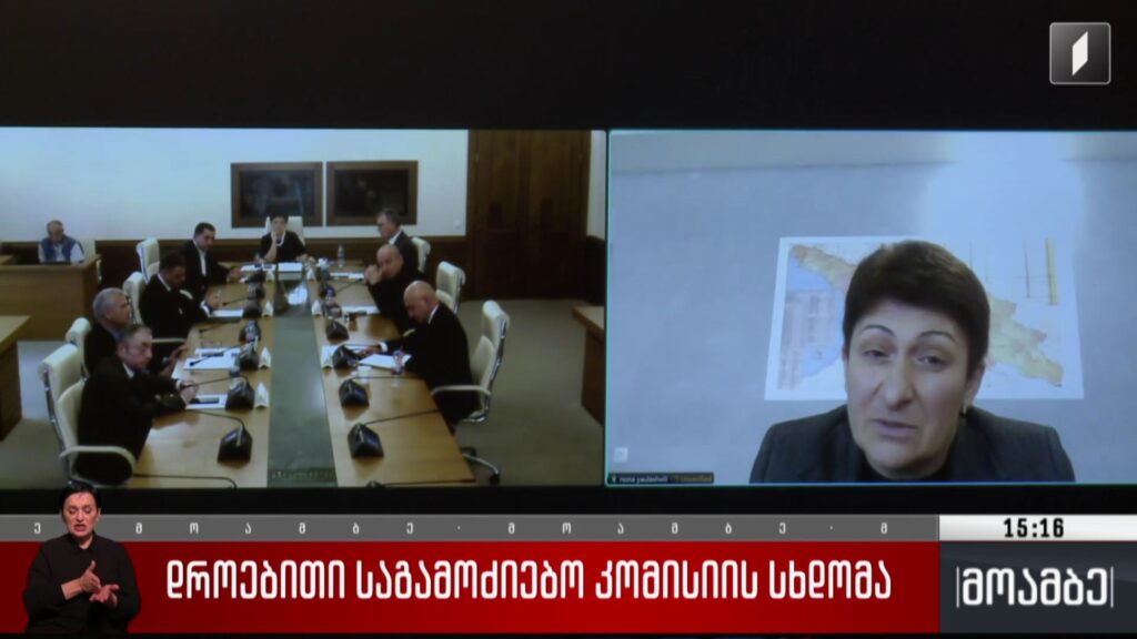 დროებითი საგამოძიებო კომისიის სხდომა