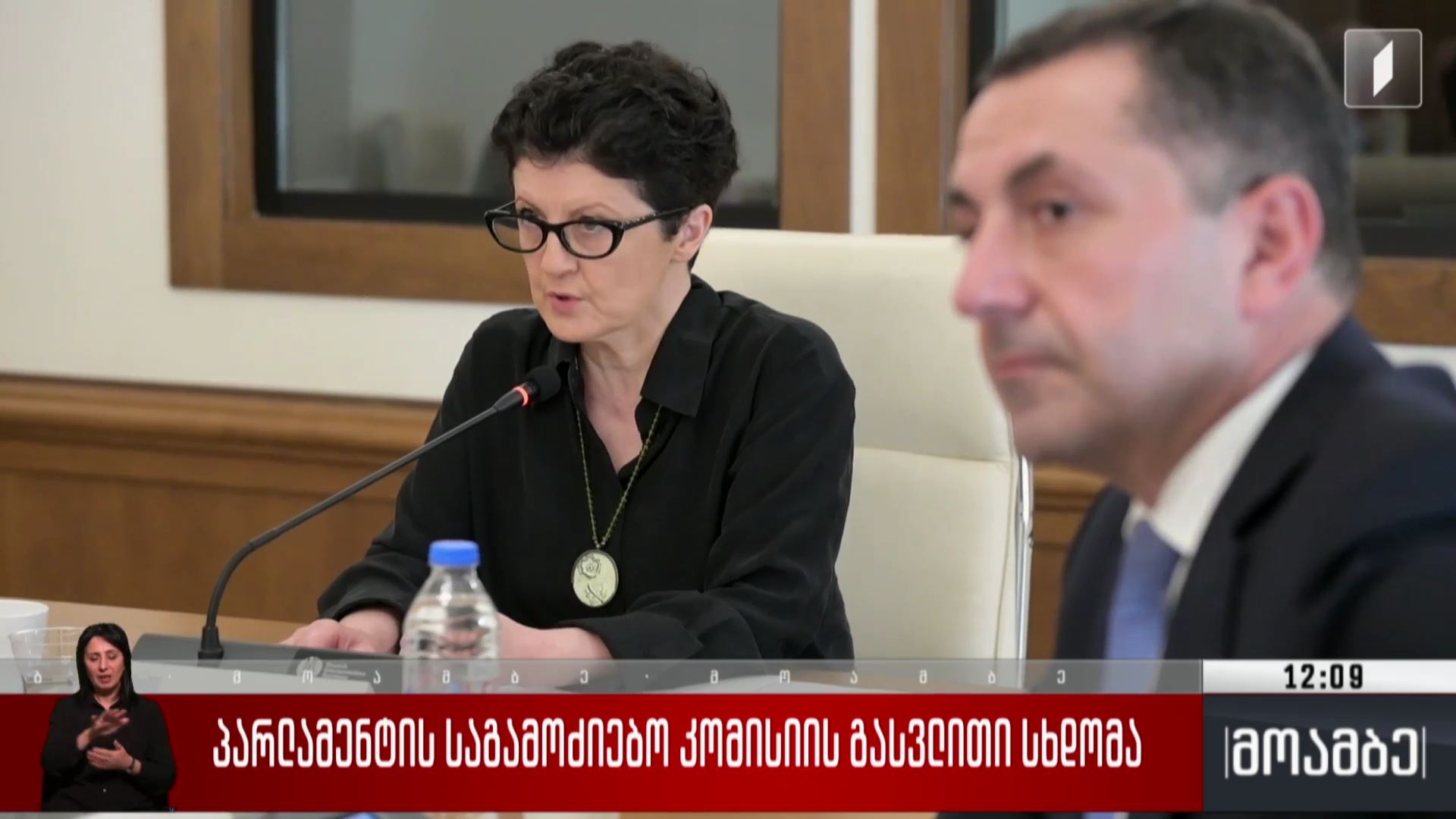  პარლამენტის საგამოძიებო კომისიის გასვლითი სხდომა