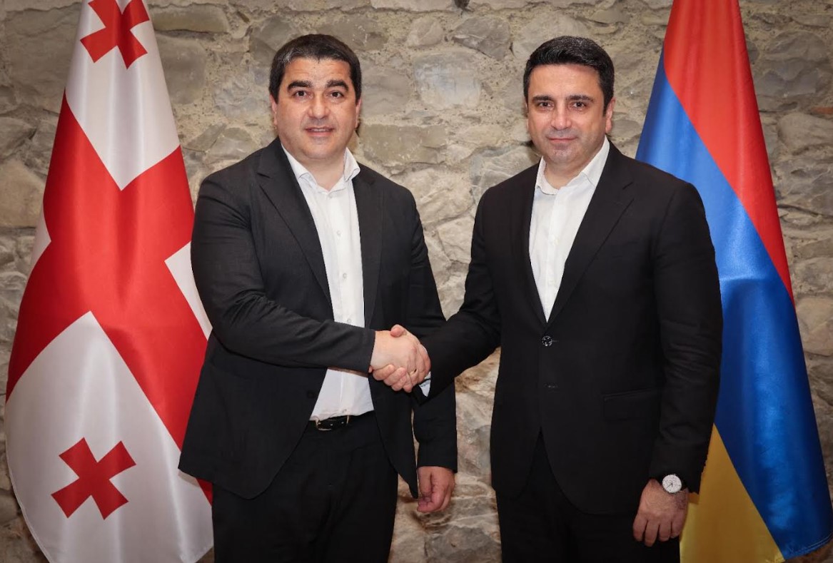 შალვა პაპუაშვილი სომხეთის ეროვნული ასამბლეის პრეზიდენტს თელავში მასპინძლობს