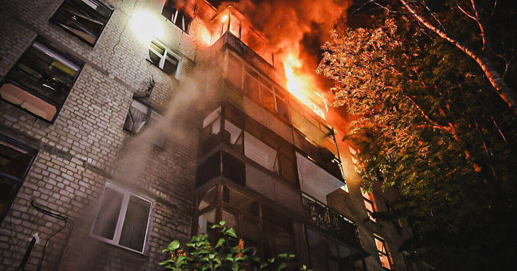 რუსეთის მიერ ხარკოვზე დრონებით იერიშის შედეგად ორი ადამიანი დაიღუპა, 54 კი დაშავდა