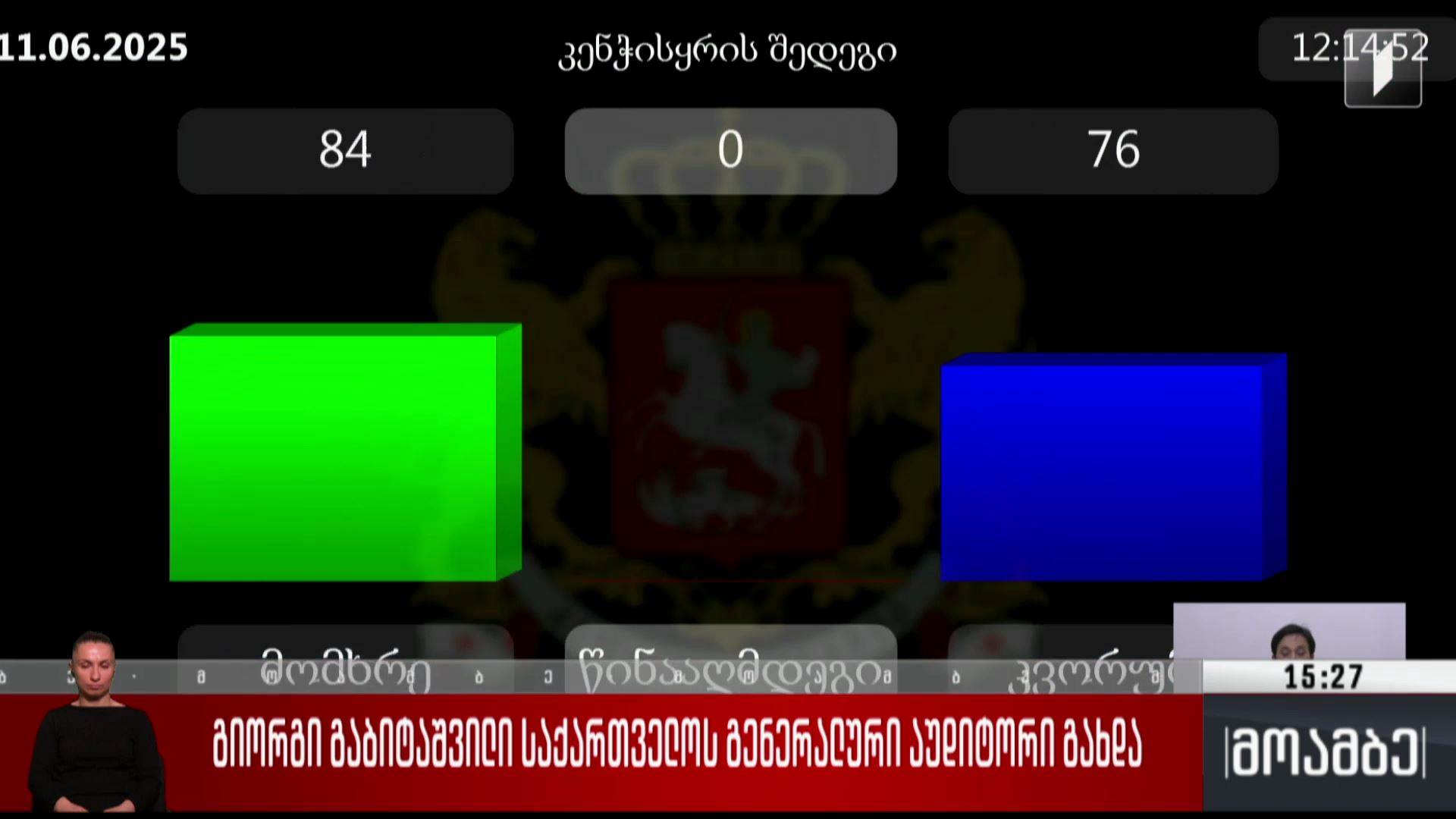 გიორგი გაბიტაშვილი საქართველოს გენერალური აუდიტორი გახდა