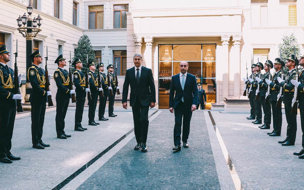 აზერბაიჯანში ვიზიტის ფარგლებში გელა გელაძემ კოლეგასთან, ვილაიათ ეივაზოვთან შეხვედრა გამართა