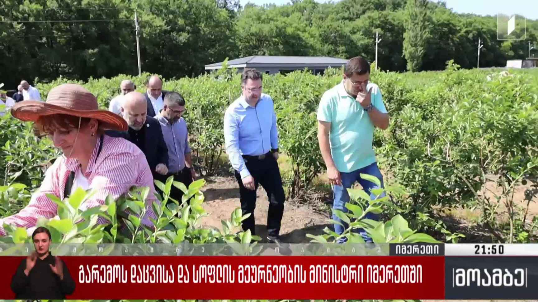 გარემოს დაცვისა და სოფლის მეურნეობის მინისტრი იმერეთში