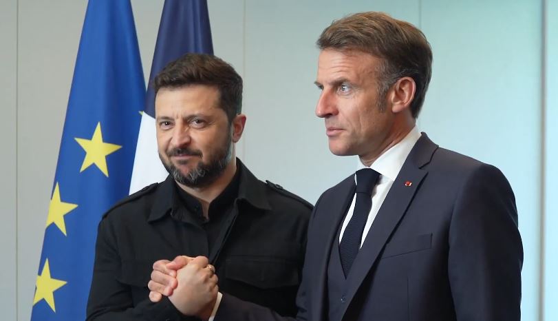 ვოლოდიმირ ზელენსკიმ და ემანუელ მაკრონმა ჰააგაში, ნატო-ს სამიტის ფარგლებში შეხვედრა გამართეს