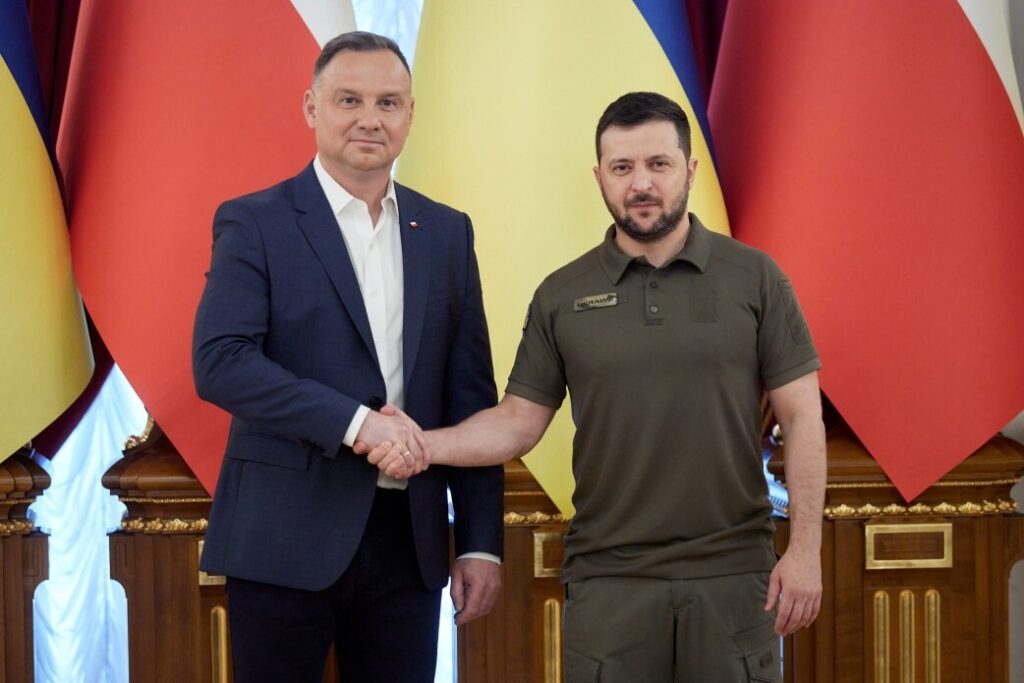 ვოლოდიმირ ზელენსკიმ ანჯეი დუდა თავისუფლების ორდენით დააჯილდოვა