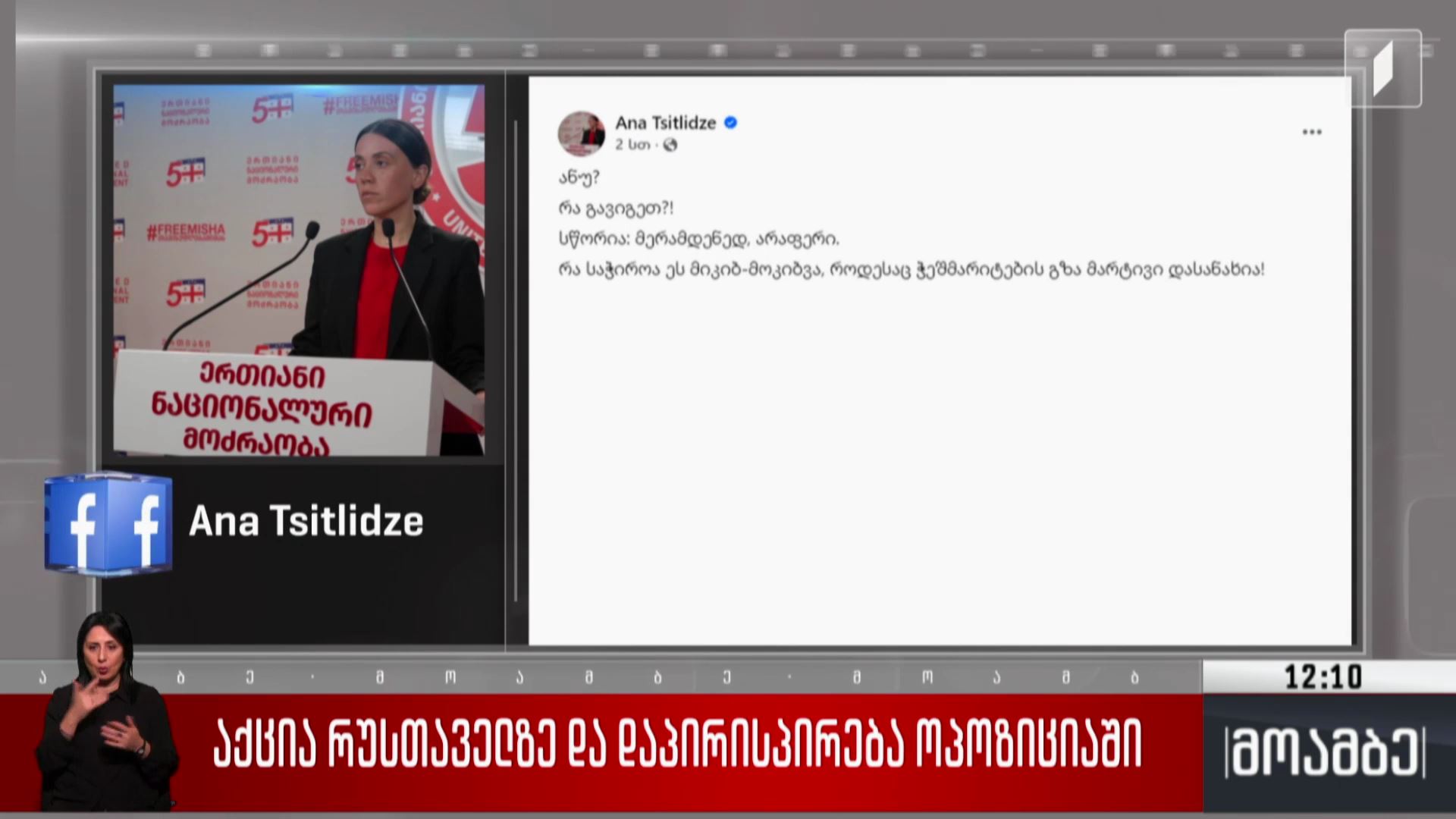 აქცია  რუსთაველზე - შეფასებები 