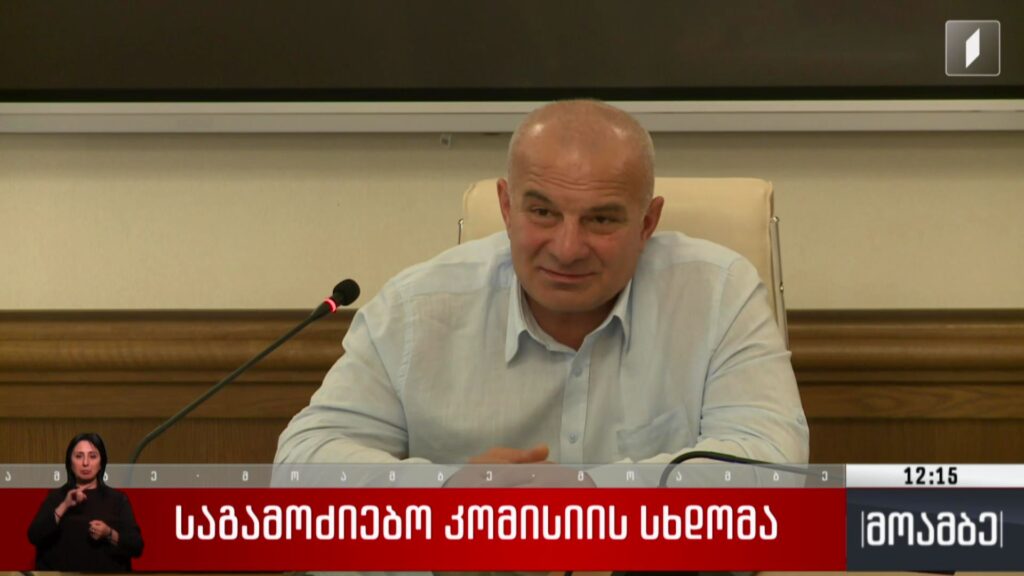 საგამოძიებო კომისიის სხდომა