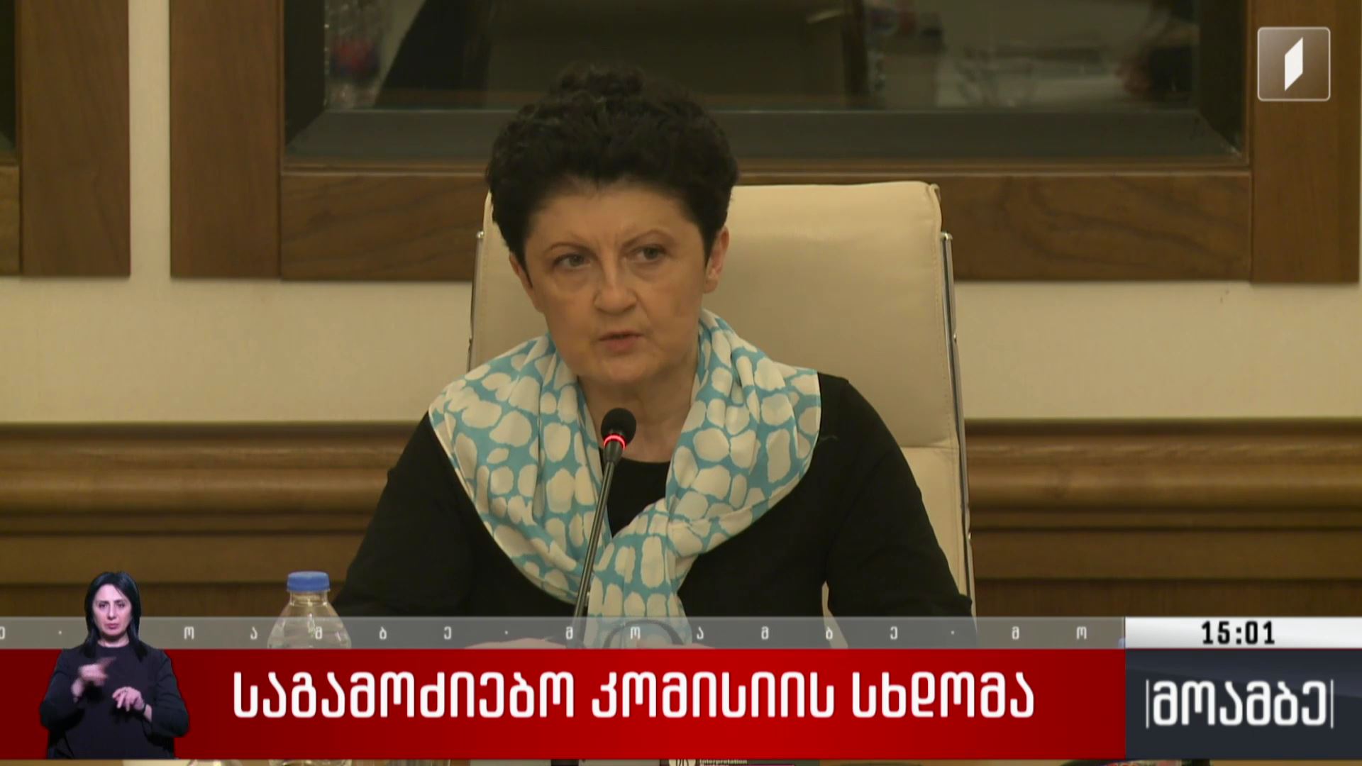 საგამოძიებო კომისიის სხდომა