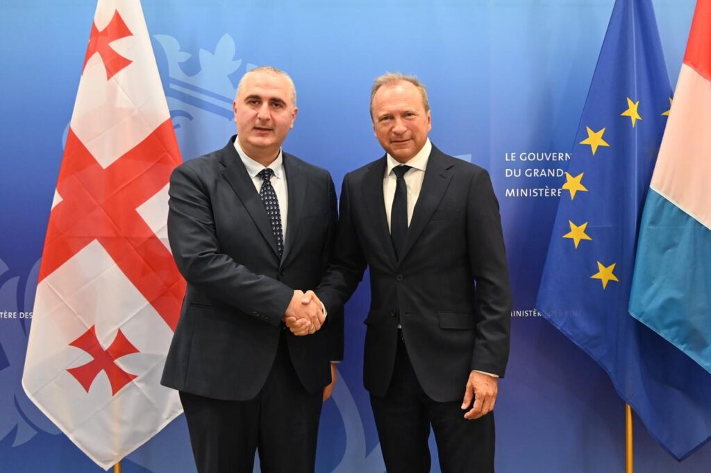 ლაშა ხუციშვილი ლუქსემბურგის დიდი საჰერცოგოს ფინანსთა მინისტრ ჟილ როთს შეხვდა