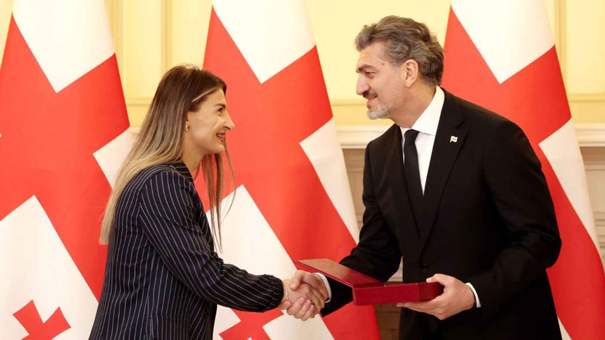 ძიუდოისტთა ეროვნული ნაკრების დაჯილდოება 