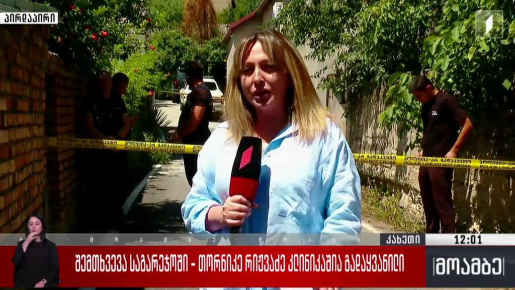 შემთხვევა საგარეჯოში – თორნიკე რიჟვაძე კლინიკაშია გადაყვანილი