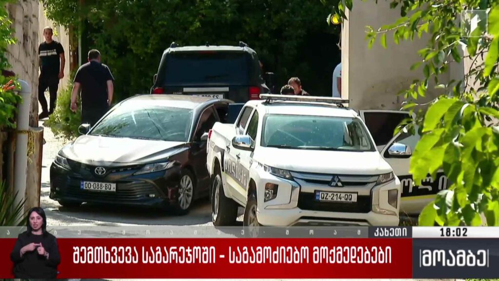 შემთხვევა საგარეჯოში – საგამოძიებო მოქმედებები