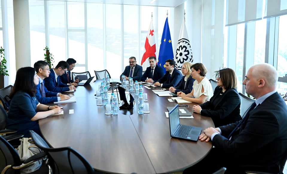 ნათია თურნავა ჩინეთის ტრანსსასაზღვრო ბანკთაშორისი გადახდების სისტემის პრეზიდენტს შეხვდა