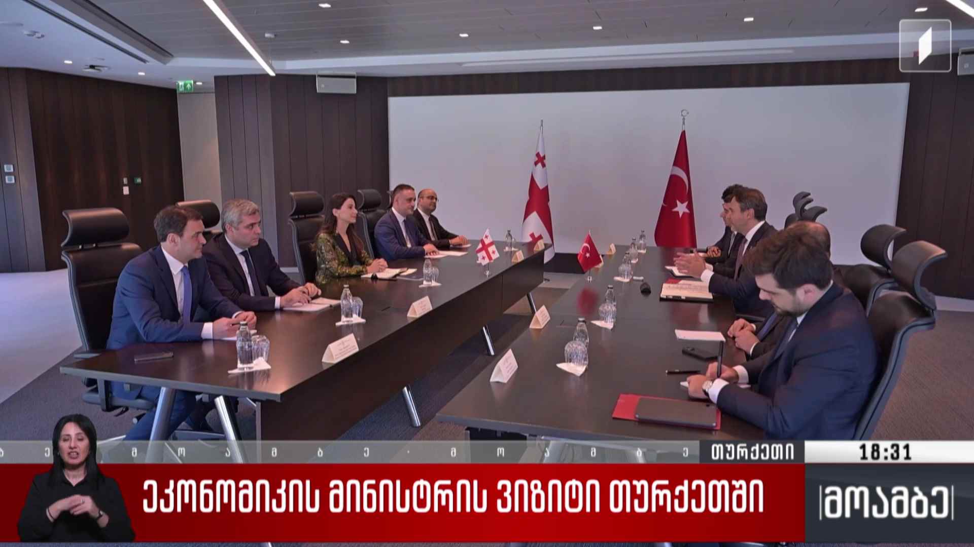 ეკონომიკის მინისტრის ვიზიტი თურქეთში