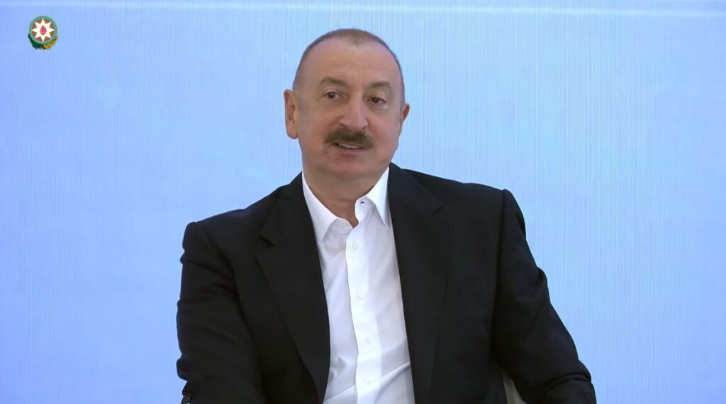 ილჰამ ალიევმა უპასუხა კითხვას, რას ურჩევდა უკრაინას, როგორც ომში გამარჯვებული ქვეყნის ლიდერი - არასდროს დათანხმდეთ ოკუპაციას, ეს არის მთავარი რჩევა