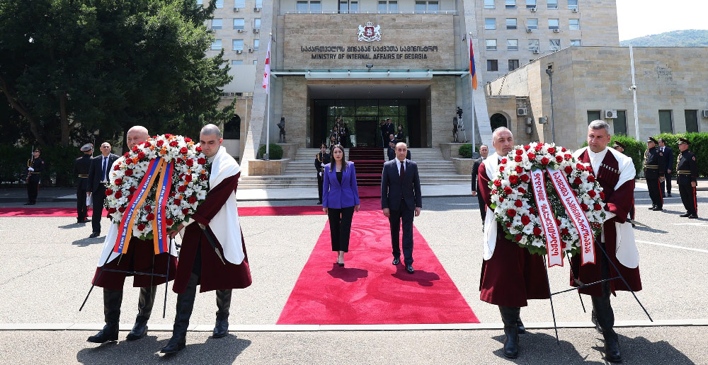 საქართველოს ოფიციალური ვიზიტით სომხეთის შინაგან საქმეთა მინისტრი ეწვია