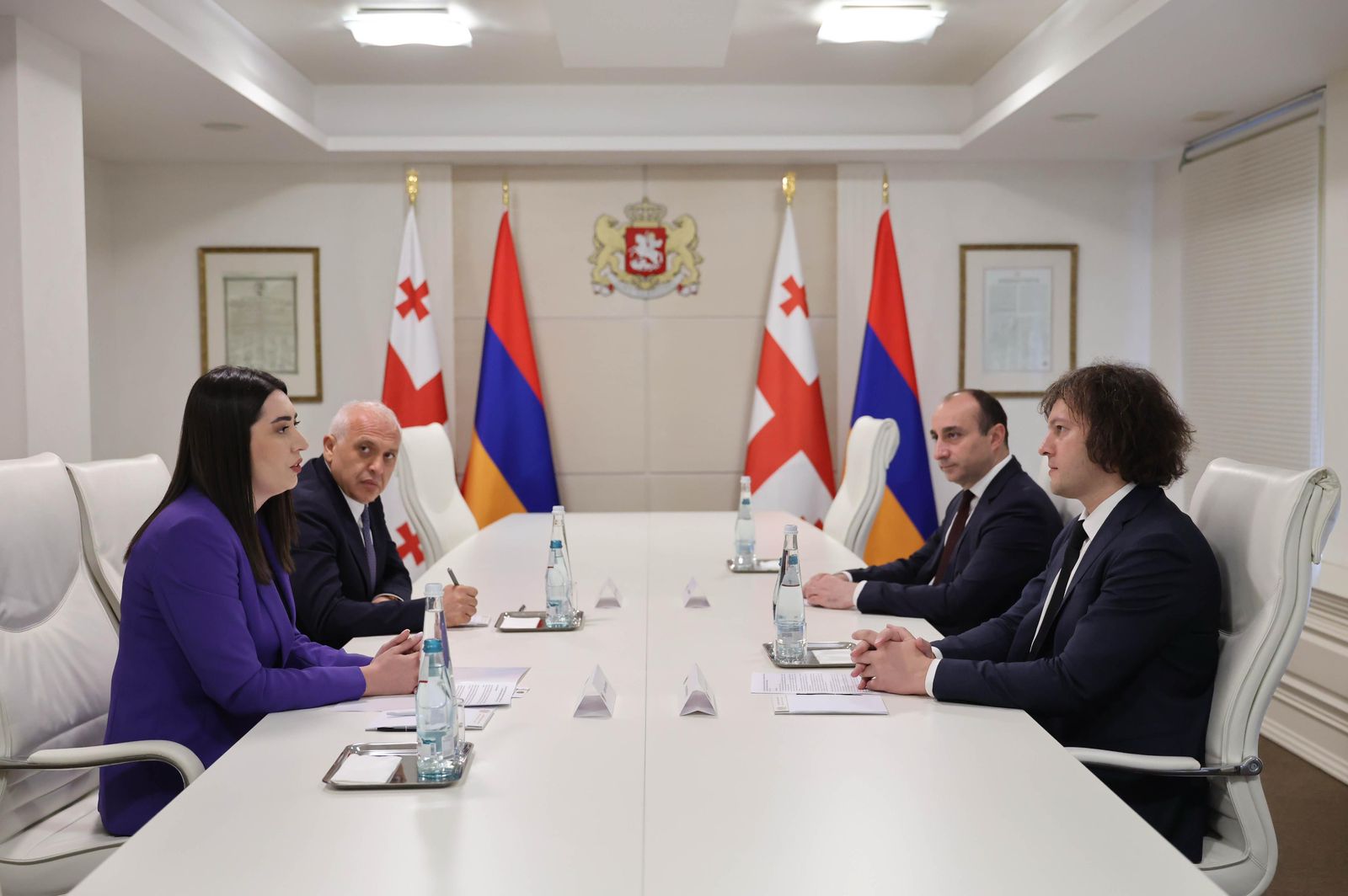 ირაკლი კობახიძე სომხეთის შინაგან საქმეთა მინისტრ არპინე სარგსიანს შეხვდა