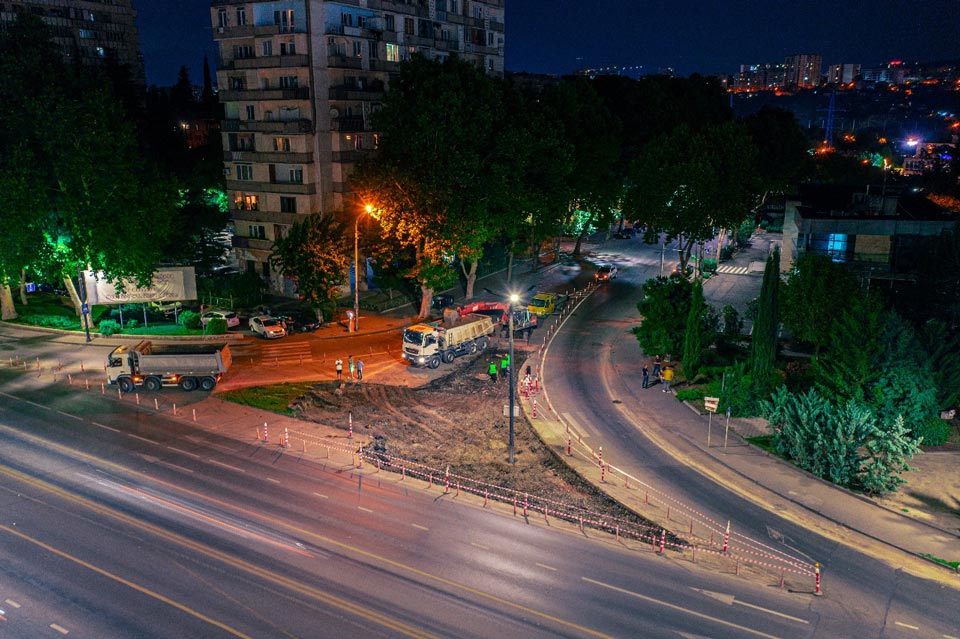დიდუბეში ახალი სატრანსპორტო კვანძი ეწყობა 