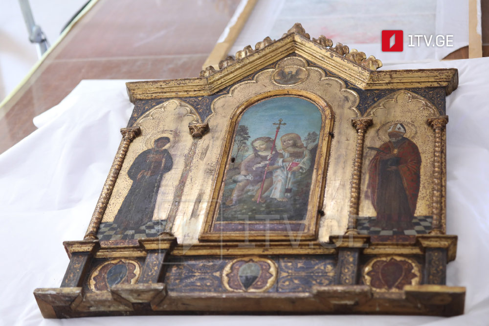 XVI საუკუნის მოოქრული ტრიპტიქი, რომელიც აღორძინების ხანის იტალიელი მხატვრის, ბერნარდინო პინტურიკიოს სკოლის წარმომადგენელს ეკუთვნის, საქართველოში დაბრუნდა [ფოტო]