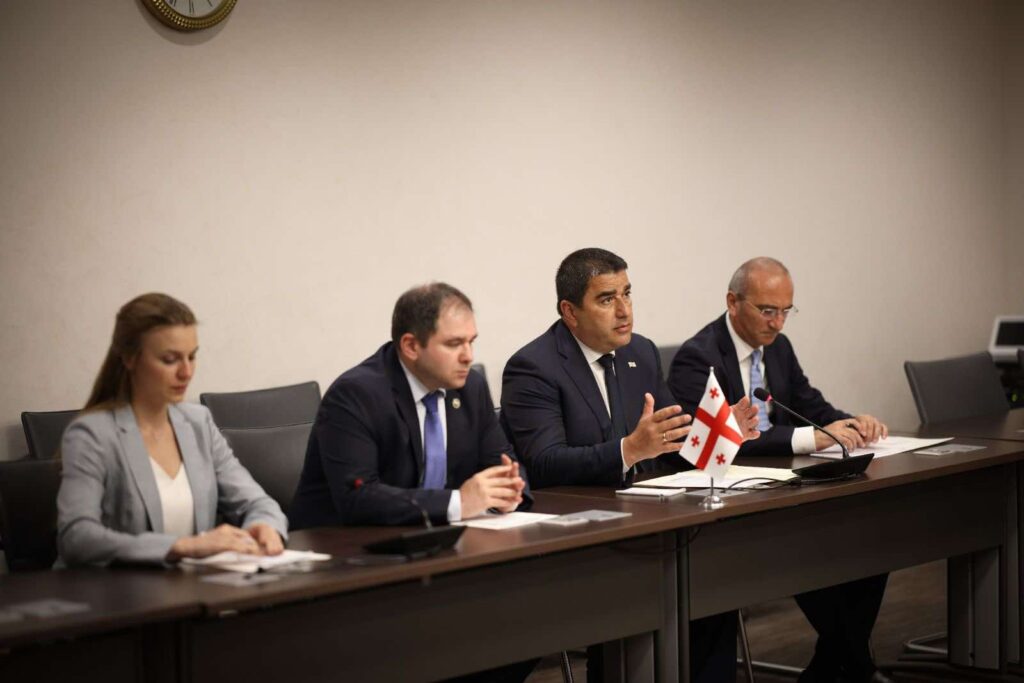 შალვა პაპუაშვილი სლოვაკეთის ეროვნული საბჭოს თავმჯდომარეს შეხვდა