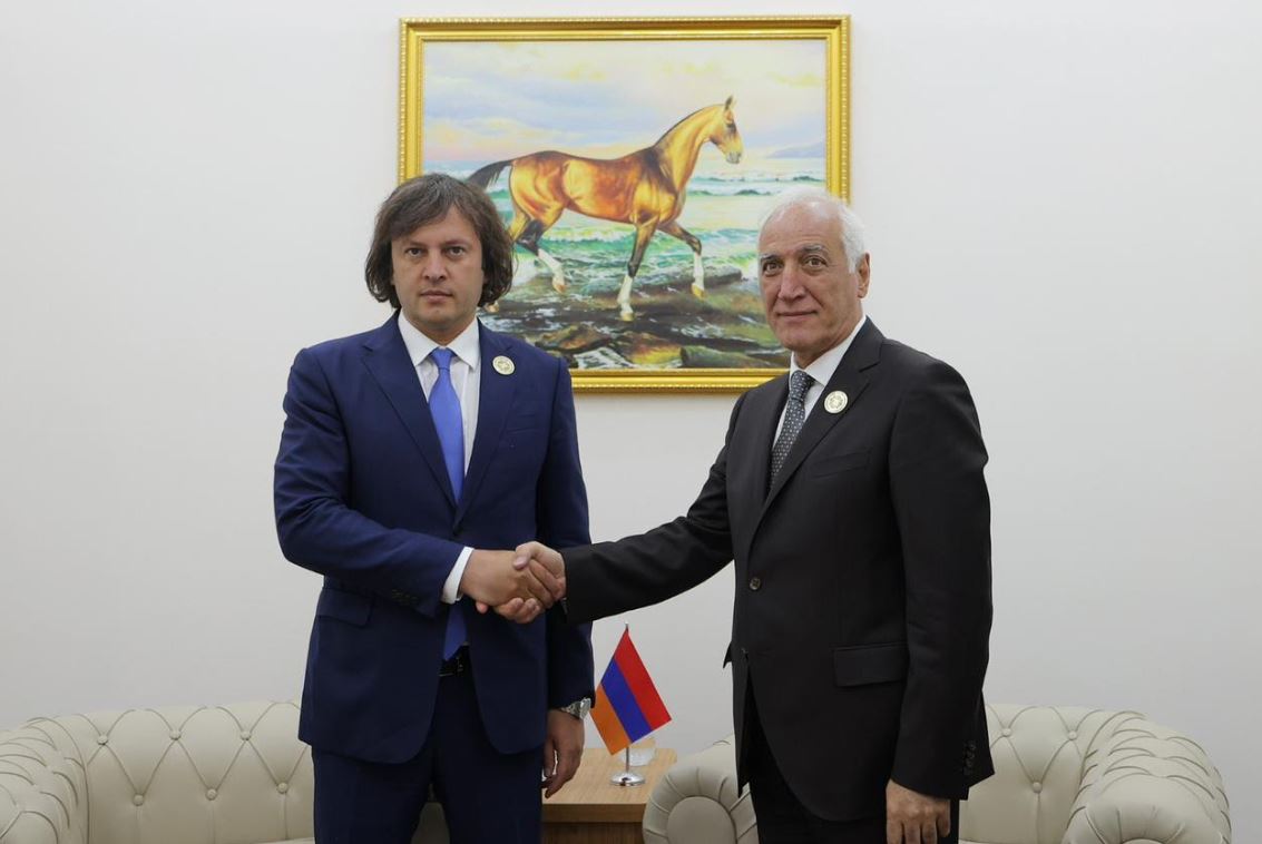 ირაკლი კობახიძე სომხეთის პრეზიდენტს, ვაჰაგნ ხაჩატურიანს შეხვდა