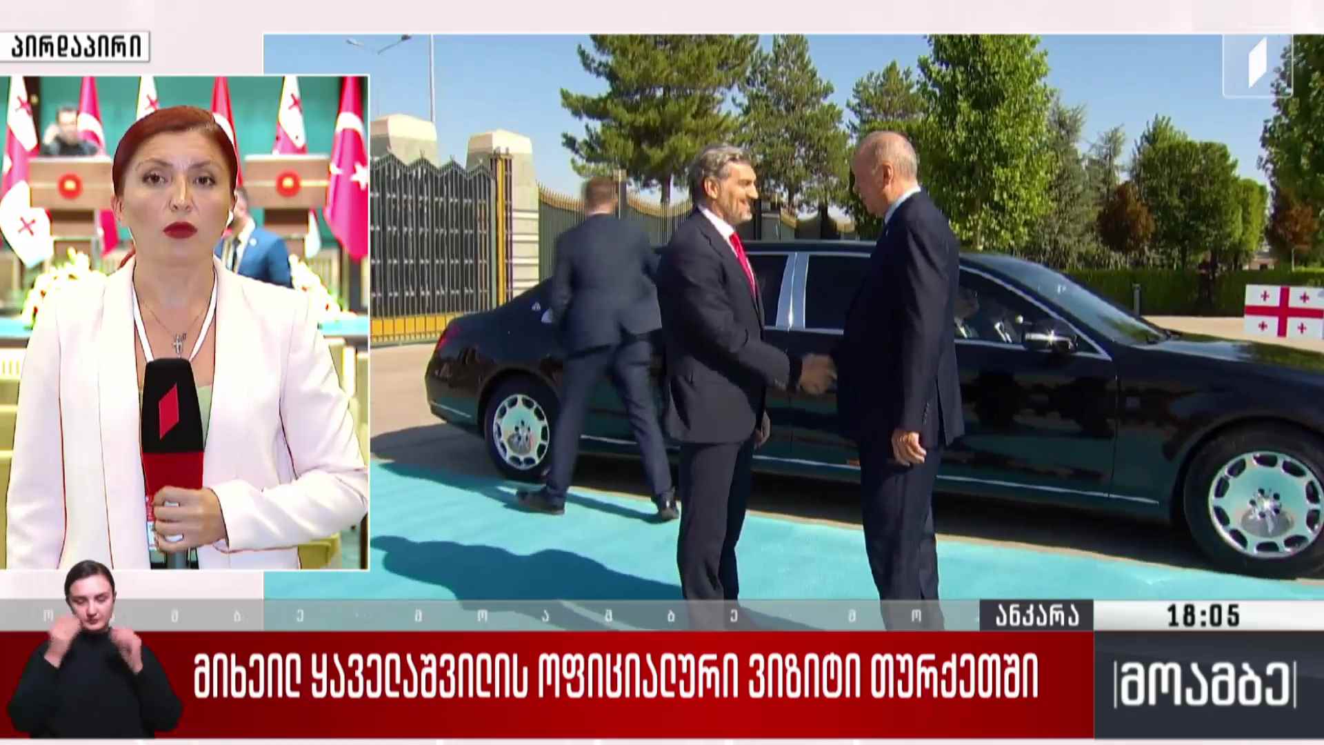 მიხეილ ყაველაშვილის ოფიციალური ვიზიტი თურქეთში
