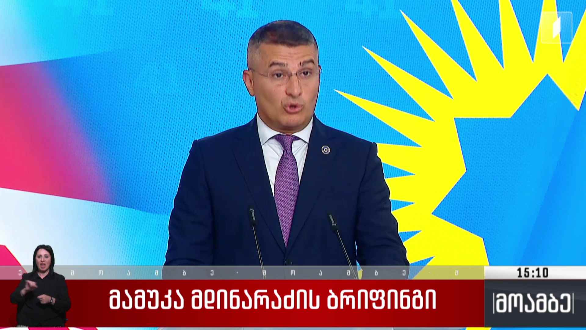 მამუკა მდინარაძის ბრიფინგი