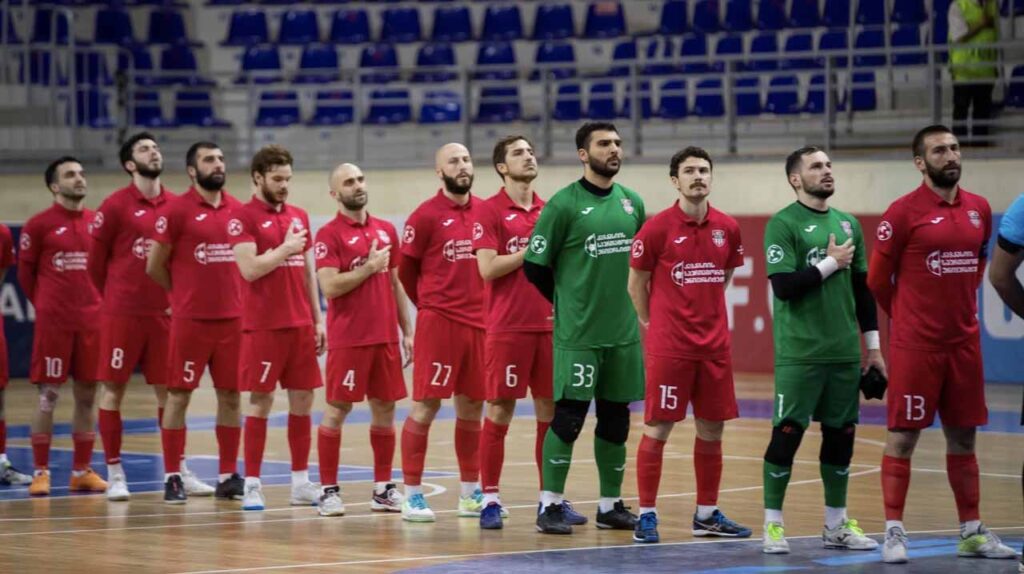 ფუტსალი | კავკასიის საერთაშორისო უნივერსიტეტის გუნდი ჩემპიონთა ლიგაზე დებიუტისთვის ემზადება #1TVSPORT