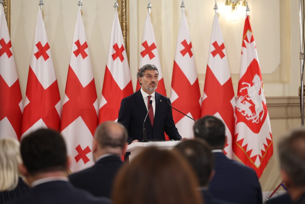 მიხეილ ყაველაშვილი - მსურს, მადლობა გადავუხადო ირაკლი კობახიძეს, მან შეძლო, რომ დღეს ჩვენ გვქონოდა კონსტიტუცია, რომელიც უზრუნველყოფს ქვეყნის გრძელვადიან დემოკრატიულ განვითარებას