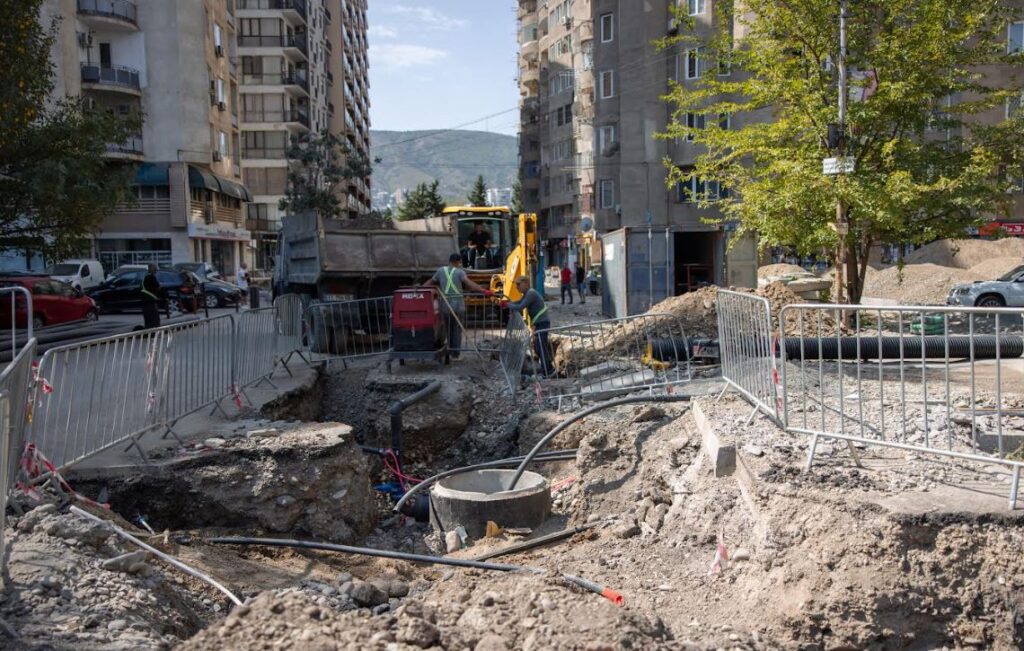 კახა კალაძე ალექსიძის ქუჩაზე მიმდინარე სამუშაოებს გაეცნო