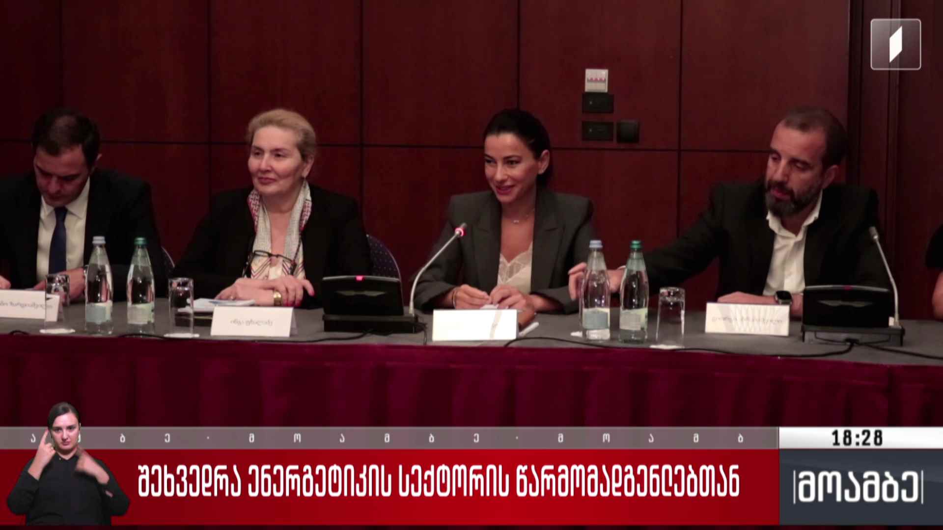 შეხვედრა ენერგეტიკის სექტორის წარმომადგენლებთან
