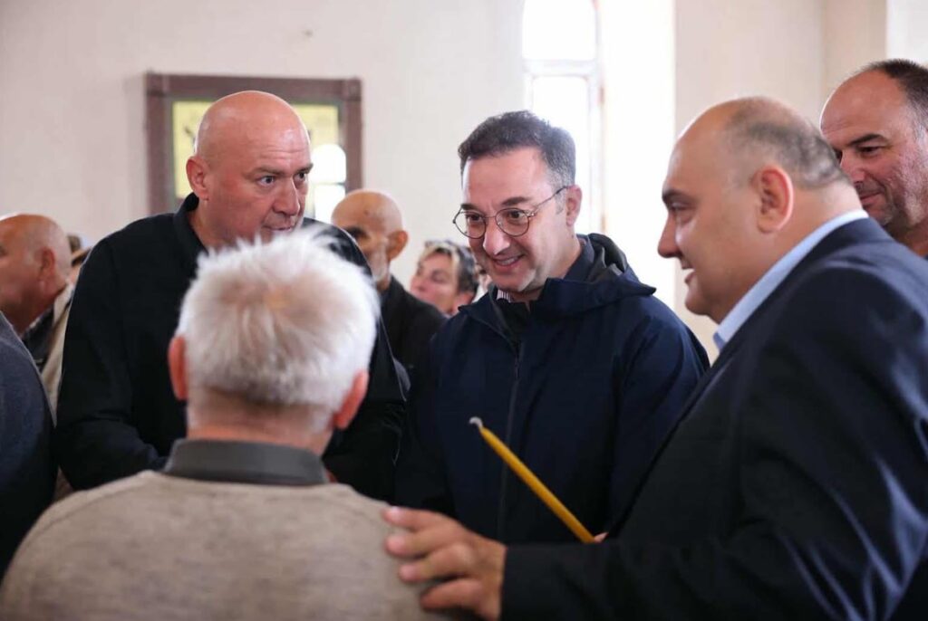 დავით სონღულაშვილი არხილოსკალოს ღვთისმშობლის ხარების სახელობის ტაძრის კურთხევას დაესწრო