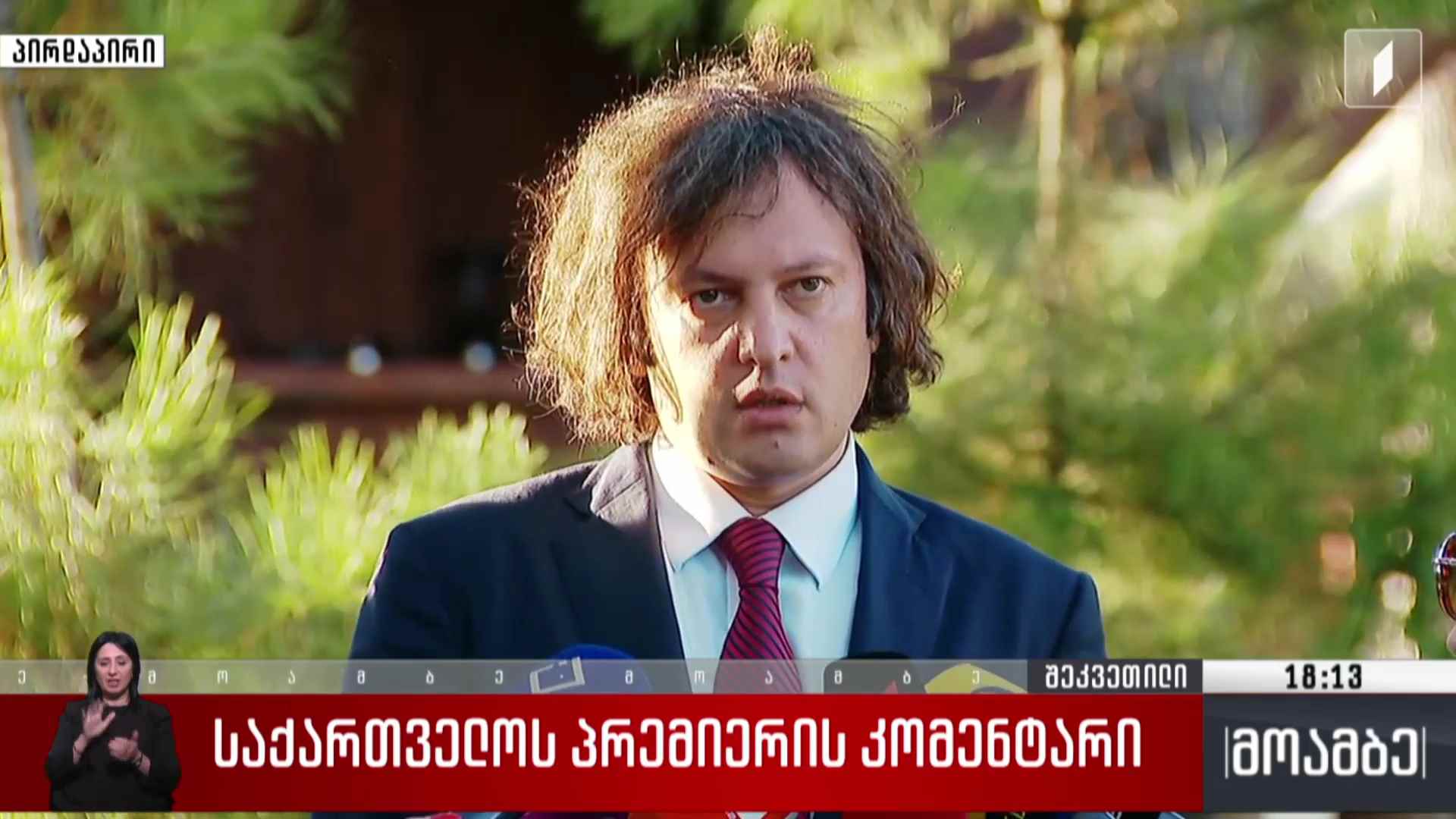 საქართველოს პრემიერის კომენტარი