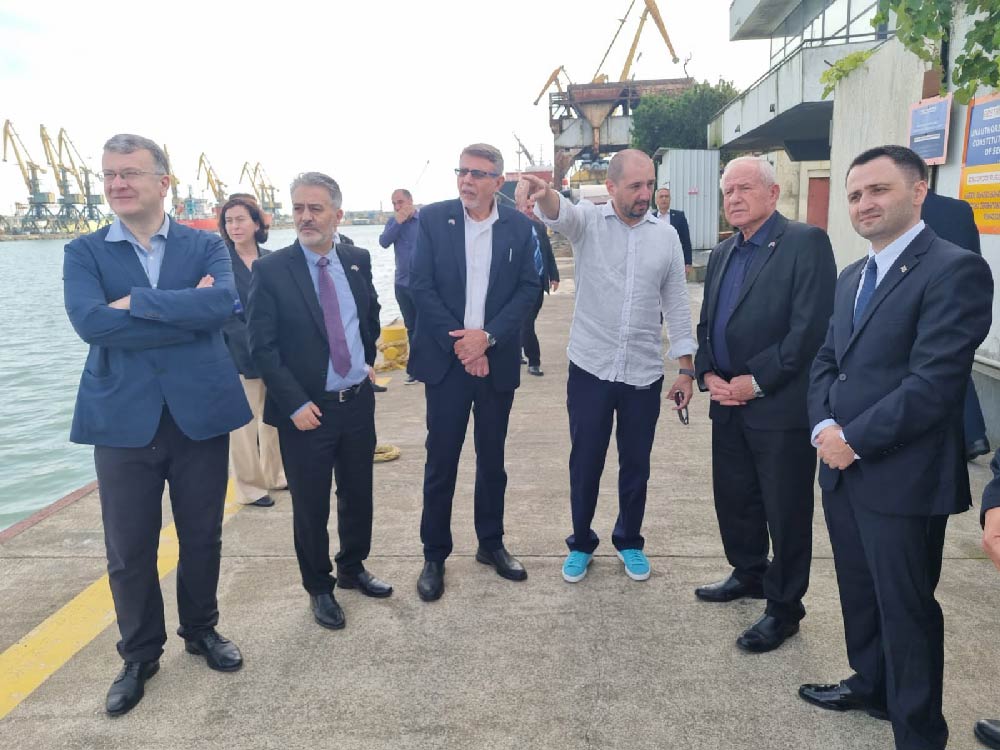 ისრაელის დელეგაციამ ფოთის თავისუფალი ინდუსტრიული ზონა და ფოთის პორტის ტერმინალები დაათვალიერა
