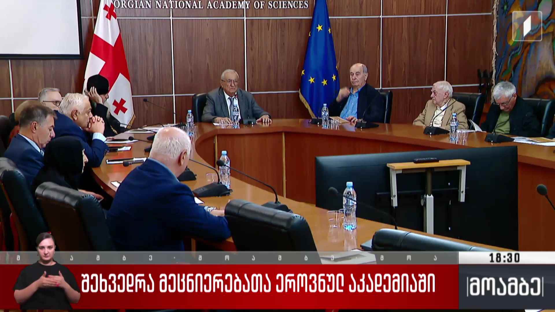 შეხვედრა მეცნიერებათა ეროვნულ აკადემიაში