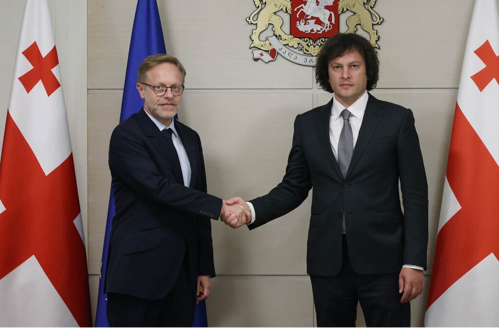 ირაკლი კობახიძე საფრანგეთის ახლად დანიშნულ ელჩს, ოლივიე კურტოს შეხვდა