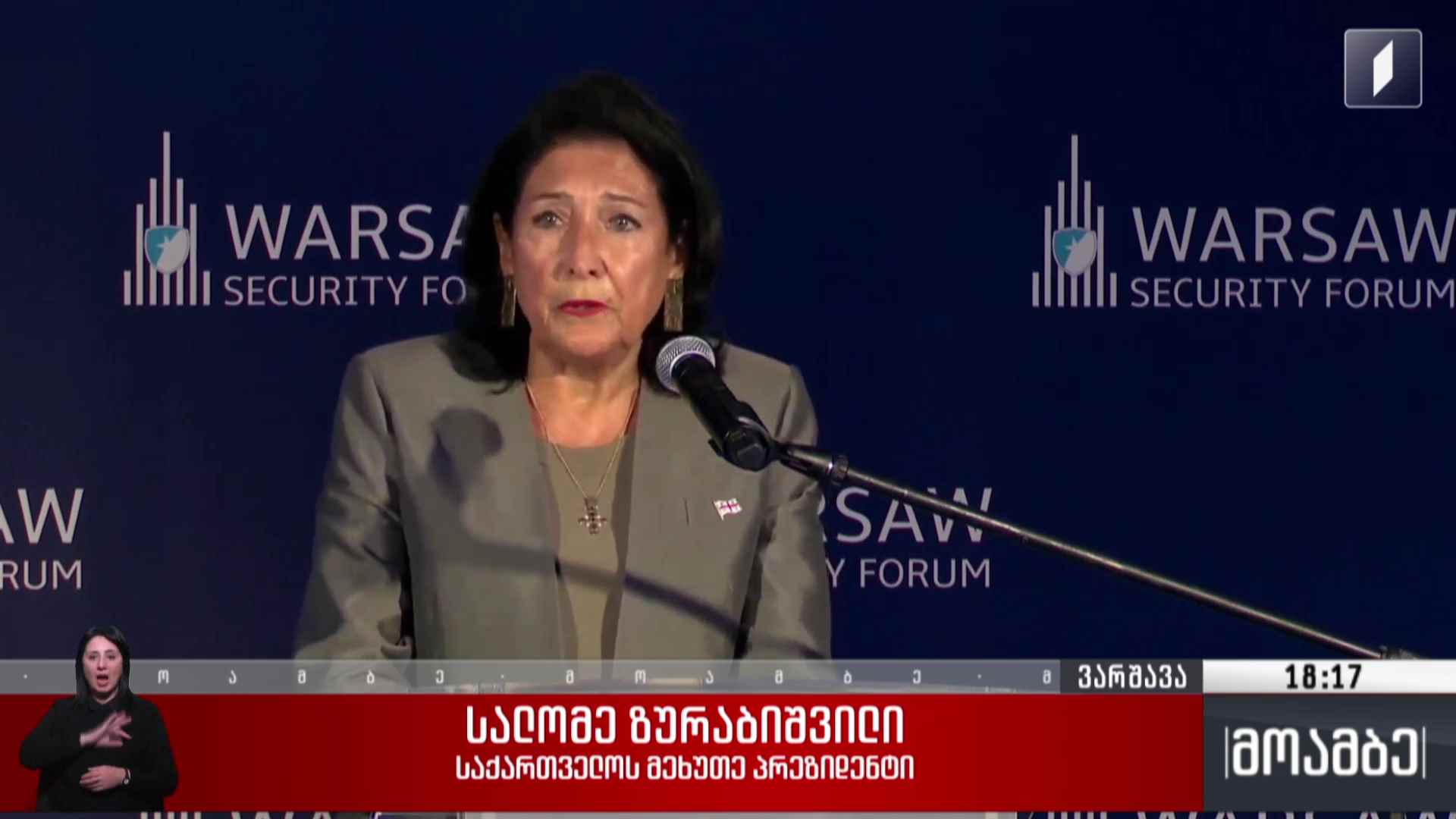 ზურაბიშვილი ვარშავის უსაფრთხოების სამიტზე - გამოხმაურება
