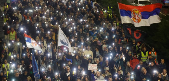 სერბეთის რამდენიმე ქალაქში პრეზიდენტ ალექსანდრ ვუჩიჩის საწინააღმდეგო აქციები გაიმართა