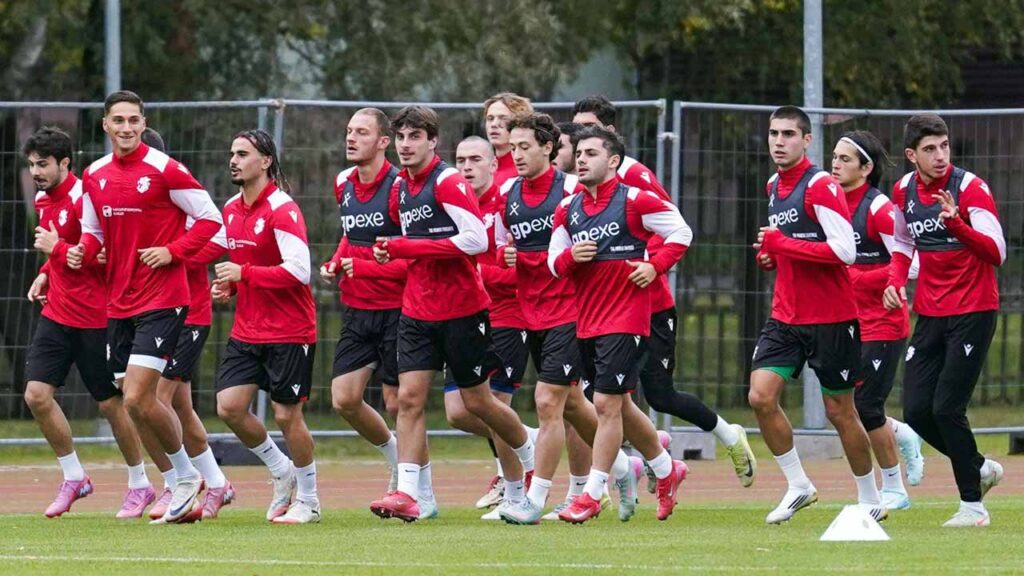 საქართველოს ახალგაზრდულმა ნაკრებმა რიგაში ივარჯიშა - ტრავმირებულ სიგუას ჯაფარიძე შეცვლის #1TVSPORT