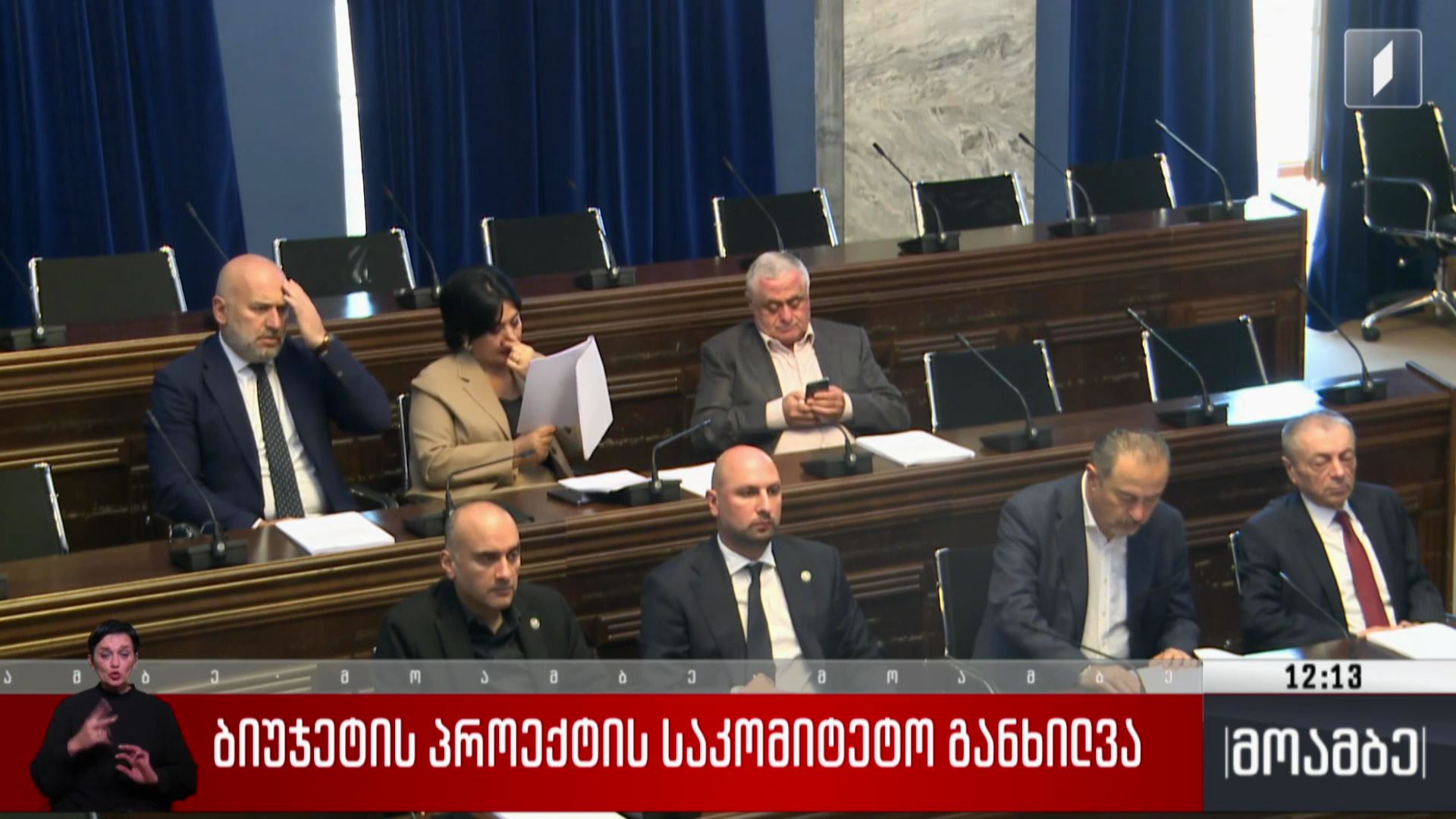 ბიუჯეტის პროექტის საკომიტეტო განხილვა 