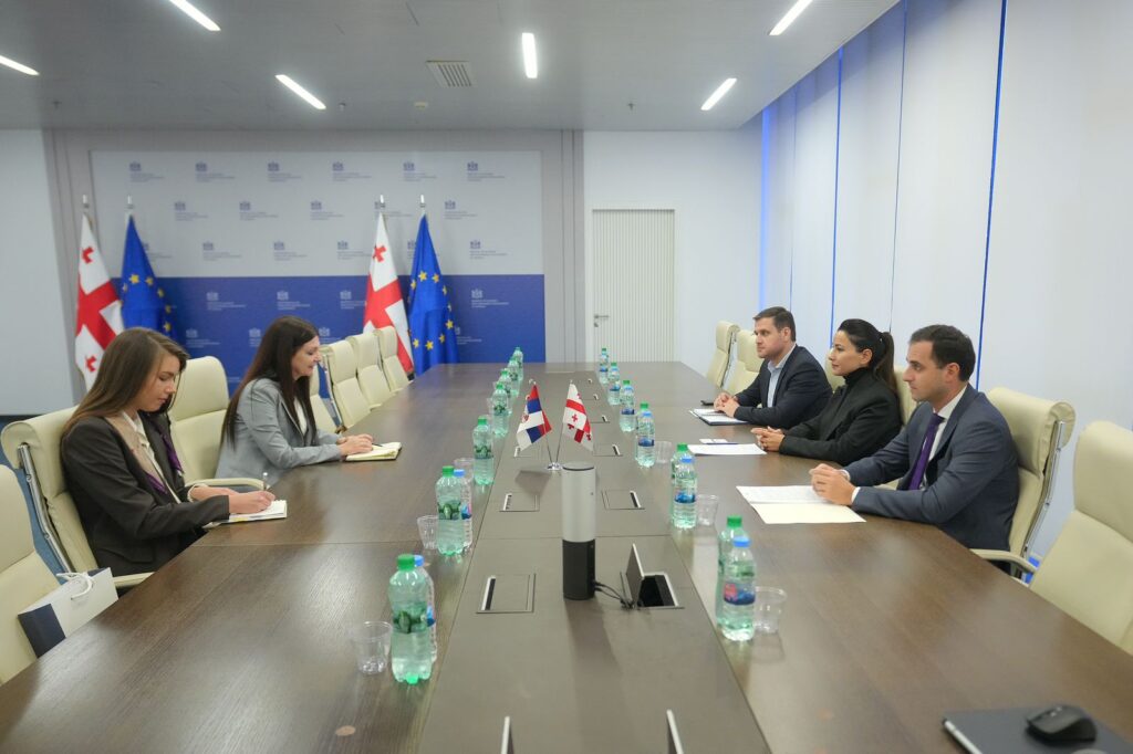 მარიამ ქვრივიშვილი საქართველოში სერბეთის ელჩს შეხვდა